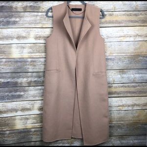 Zara wool blend duster vest